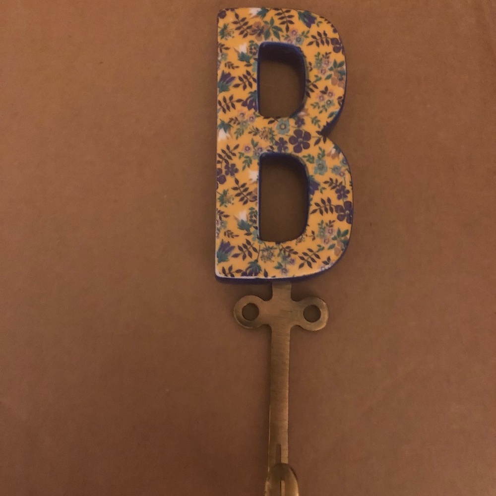 Liberty for Anthropologie “B” hook